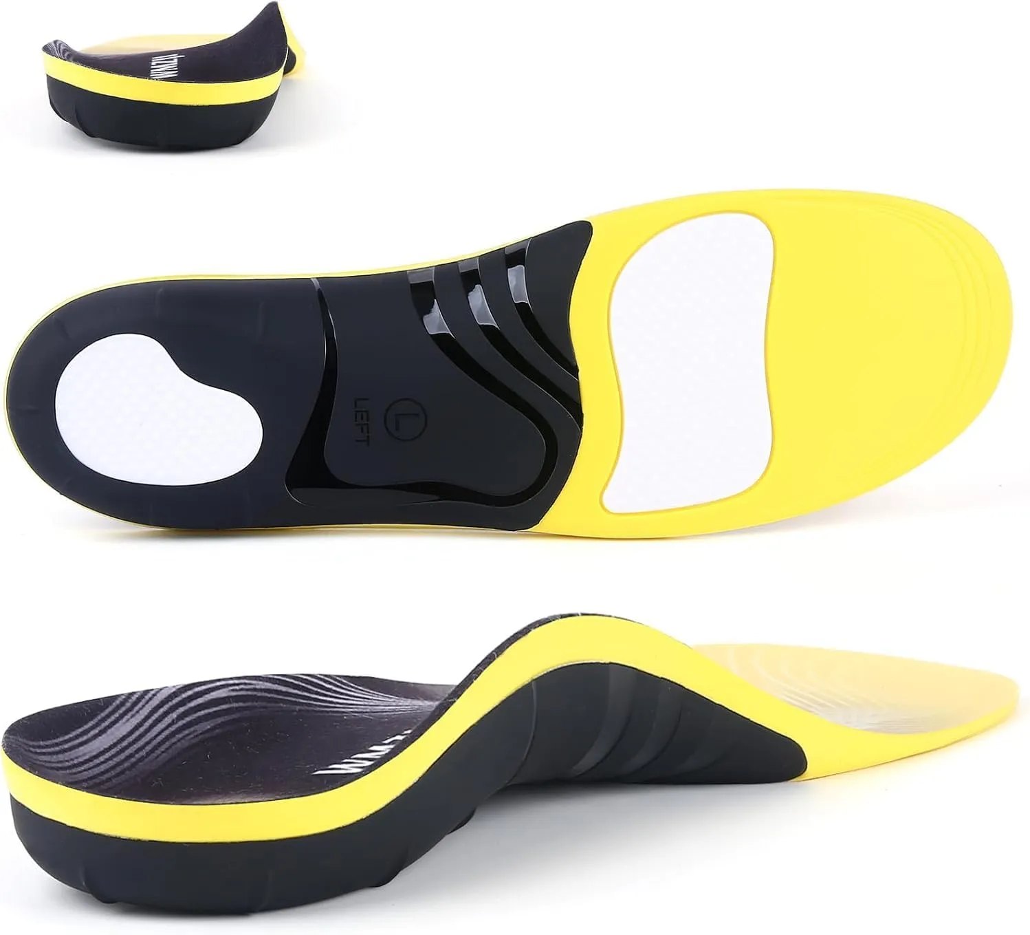 (2025) Plantar Fasciitis Insoles for Women & Men - Orthotic Arch Support Insoles for Pain Relief - Cushioned Shoe Inserts for Standing All Day, Work Boots, Flat Feet & Heel Spurs - Comfortable