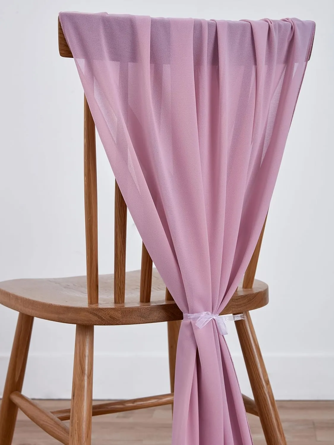 29x120 Inches 10 Pack Dusty Pink Chiffon Table Runner 10Ft Sheer Wedding Table Runner Romantic Tulle Table Runner for Rustic Wedding Decor Birthday Party Bridal Baby Shower Table Decoration