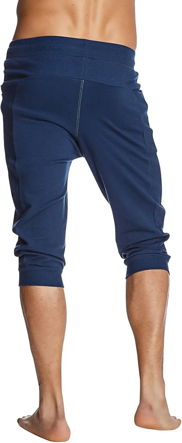 4-rth Men's Transition Cuffed Yoga Jogger Pant Modal French Terry Made in America Caliifornia Stretch Fit European Style