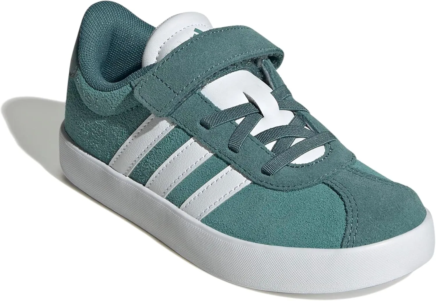 adidas Unisex-Child Vl Court 3.0 Elastic Lace & Strap Sneaker
