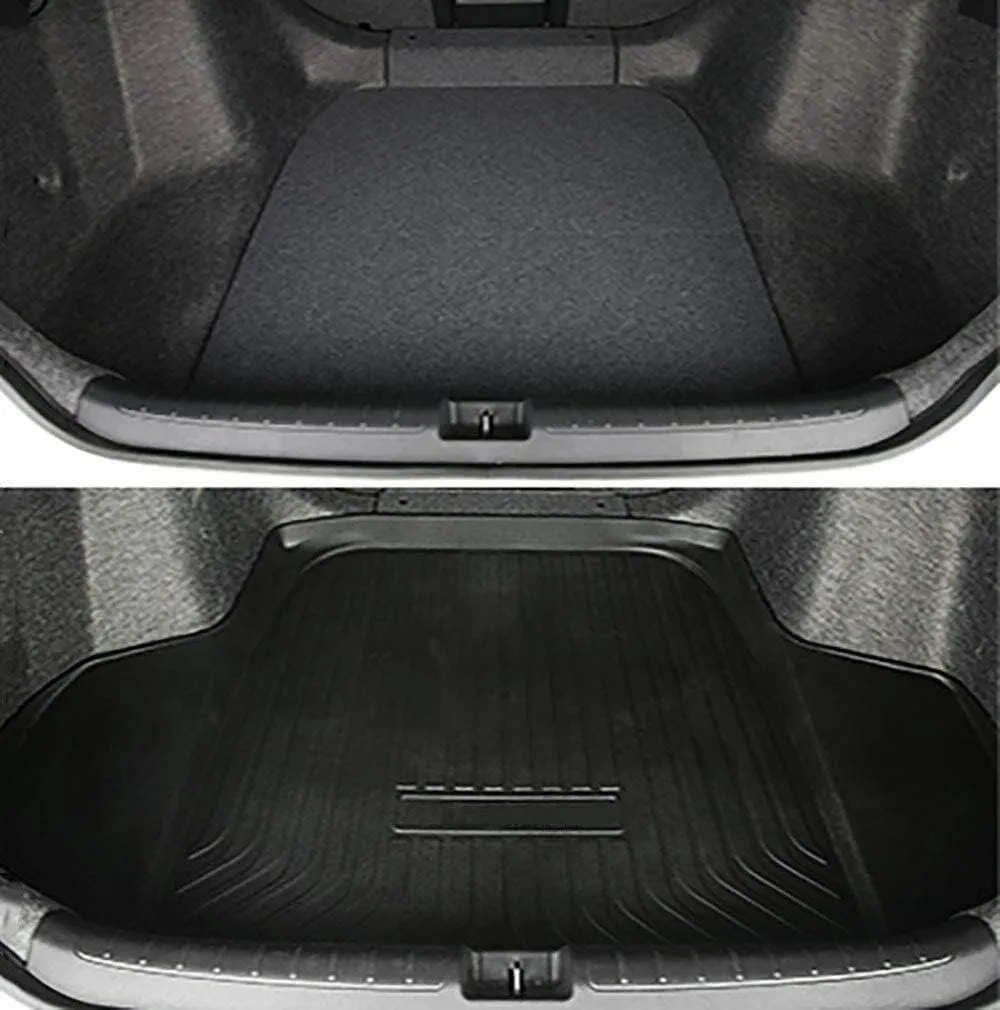 All Weather Rear Cargo Liners Trunk Tray Mats Protector Compatible with 2018 2019 2020 2021 2022 Honda Accord Models, 3D Waterproof Durable Odorless Flexible TPO Accessories Custom Fit