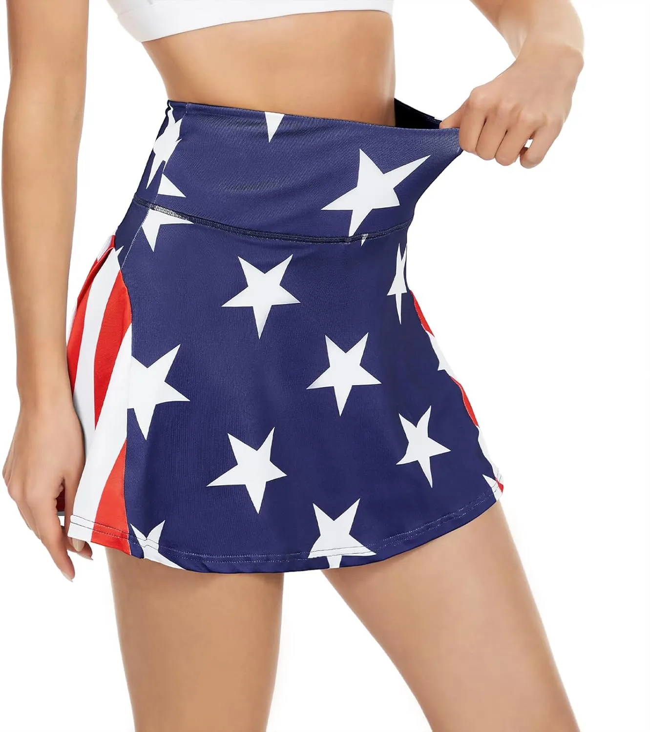 American Trends High Waist Pleated Tennis Skirt with Pockets Skorts Skirts for Women