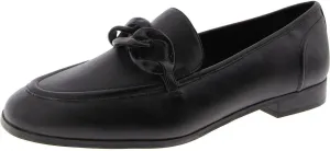 Anne Klein Womens Braxton Faux Leather Flat Loafers