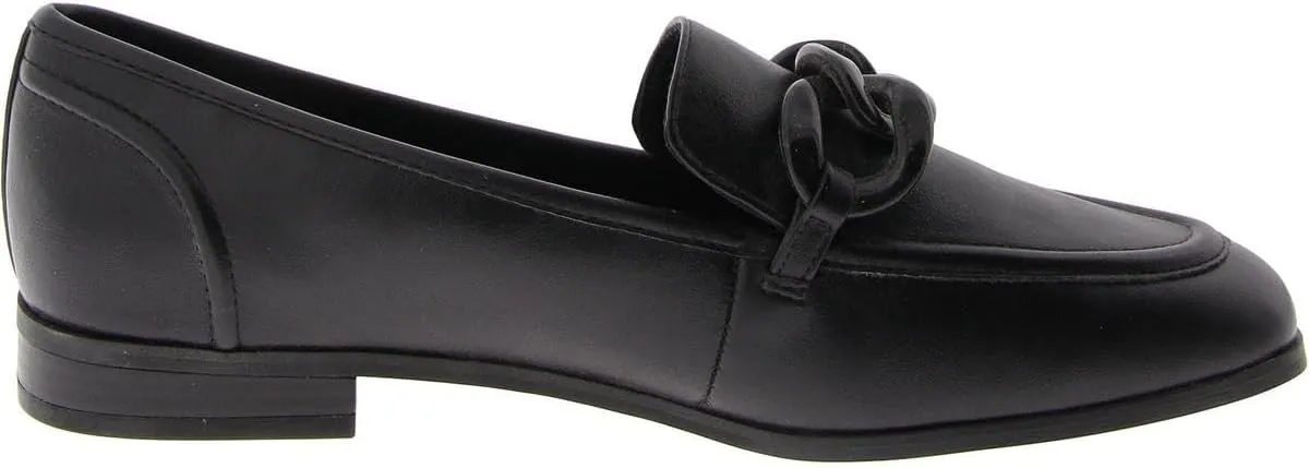 Anne Klein Womens Braxton Faux Leather Flat Loafers
