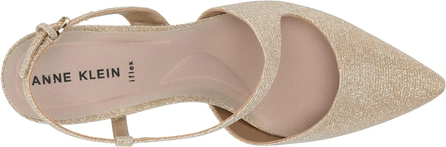 Anne Klein Womens Pointed Toe Dressy Kitten Heels
