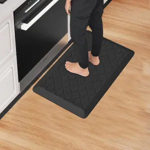 Anti-Fatigue Standing Desk Mat|Pure PU Kitchen Standing Mat |0.8" Thick & Non-Slip Bottom & Waterproof|Comfort Floor Mat for Home Office(20x30 Inch, Black)