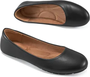 Aomigoct Flats for Women Ballets Shoes: Dress Slip Comfortable Work Flats - Casual Ladies Wedding Walking Flat