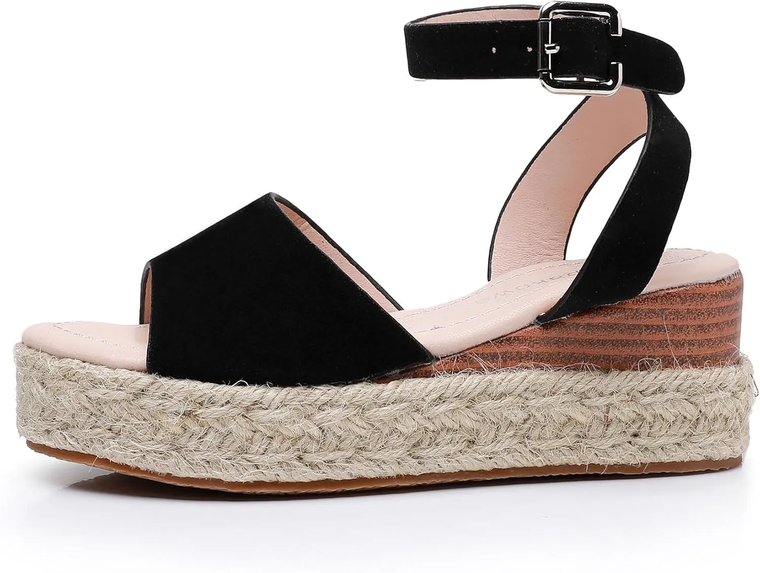 Apakowa Girls Sandals Flatform Wedge Open Toe Summer Sandals Shoes Little Big Kid Flower Girl Heels Dress Shoes (Little Kid/Big Kid)