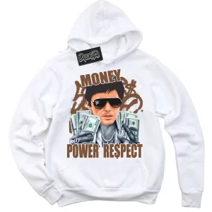 Archaeo Brown White 1s Sneaker Hoodie Tony Montana Graphic