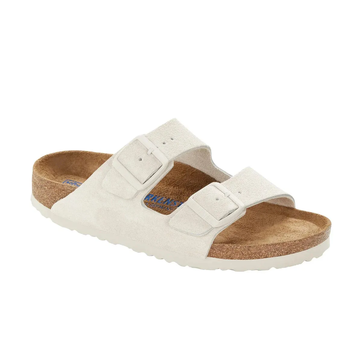 Arizona Soft Footbed - Suede Leather - Antique White - Regular