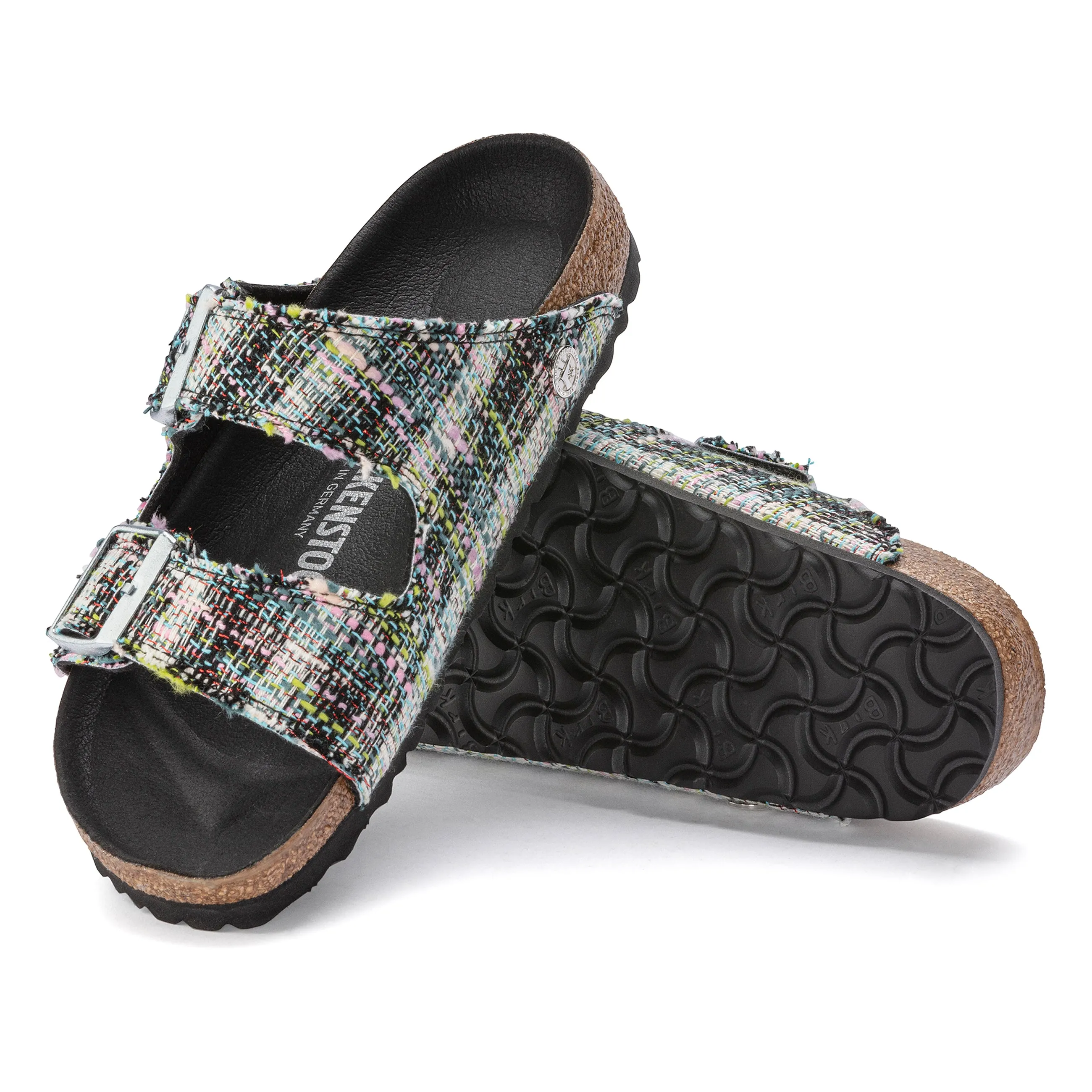 Arizona Vegan Rivet Logo Festive Weave Green Synthetic/Textile