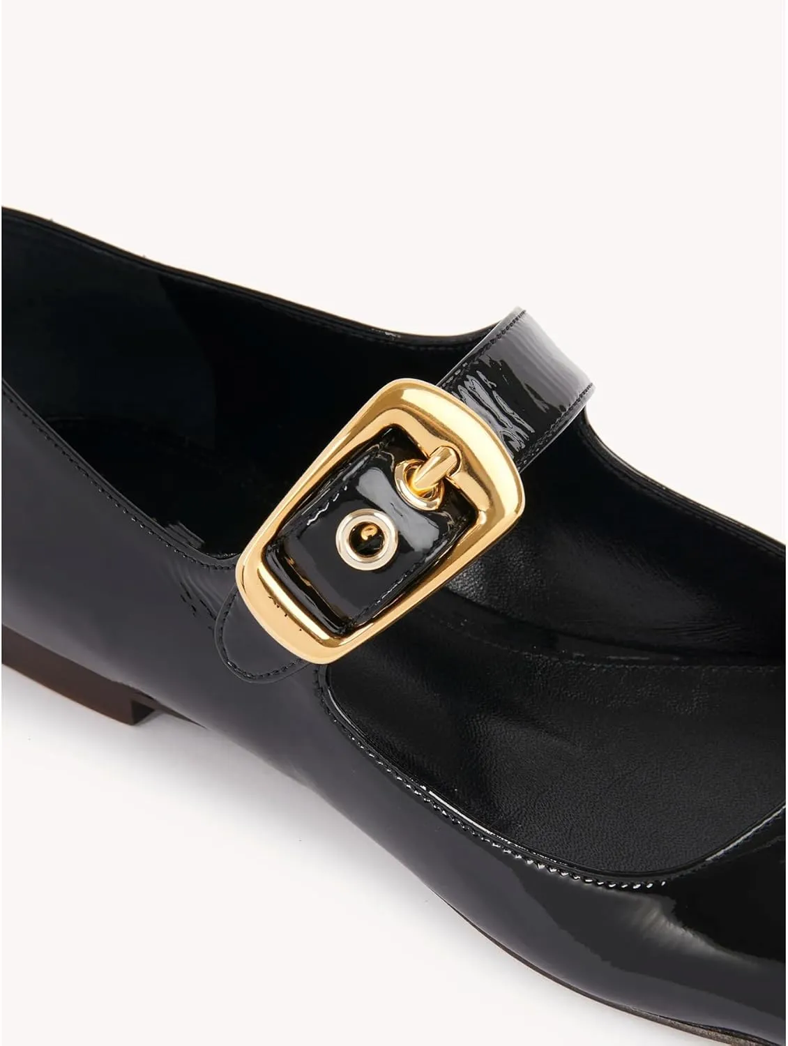 Arqa Ballet Mary Jane Flats for Women with a Buckle Cushioned Leather Insole & Leather Piping Low Heel Flats Fashionable Comfortable Square Toe Summer Spring Shoes