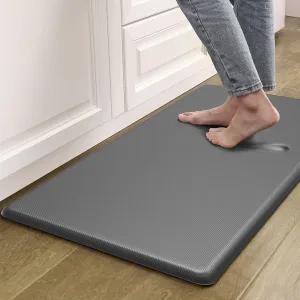 Artnice Kitchen Mats for Floor, 3/4 Inch Thick Cushioned Anti Fatigue Mat, Waterproof Non-Slip Kitchen Rugs, Stain Resistant Comfort Padded for Standing Desk, Sink, Office, (20" x 47.2", Grey)