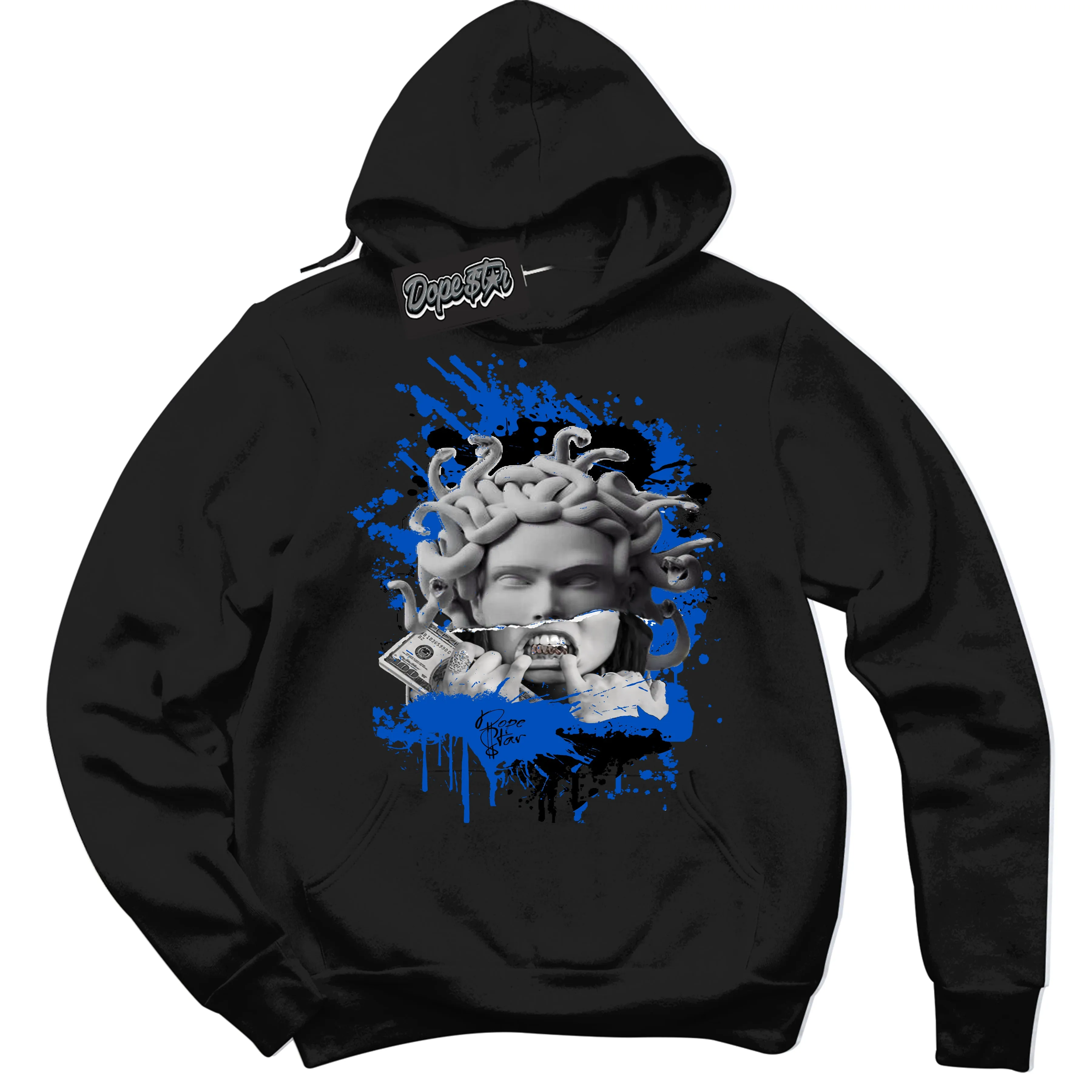 Astronomy Blue Dunk Sneaker Hoodie Medusa Graphic