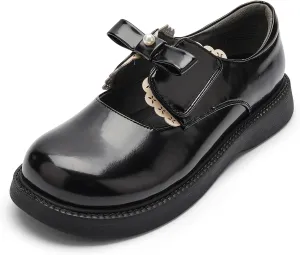 Balabala Little Girls Mary Jane Princess Dress Shoes - Toddler Girls Ballet Flats for School, Party and Wedding