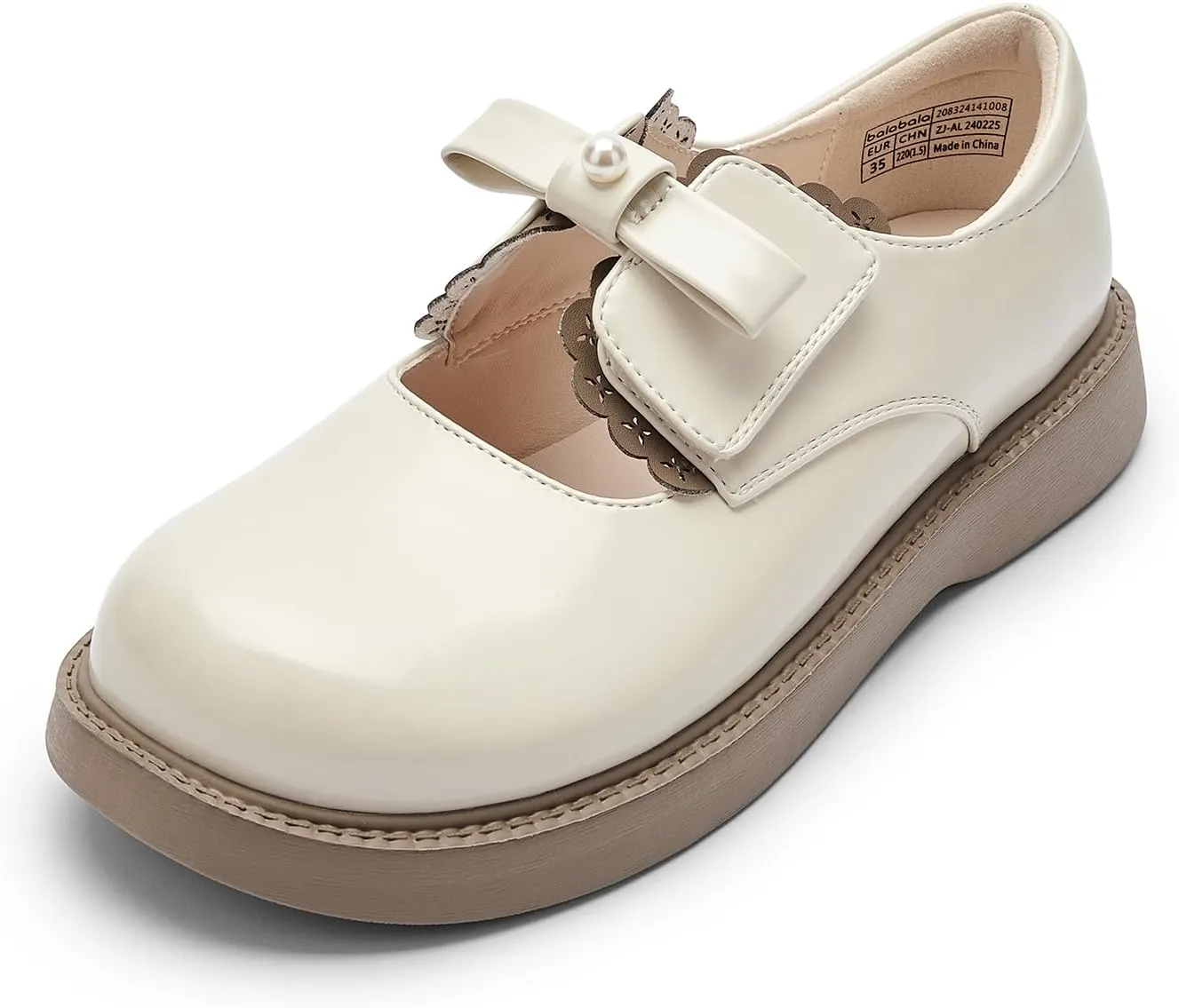 Balabala Little Girls Mary Jane Princess Dress Shoes - Toddler Girls Ballet Flats for School, Party and Wedding