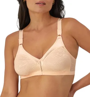 Bali Women's Double Support Wireless, Lace Bra with Stay-in-Place Straps, Full-Coverage