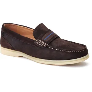 Base London Men's Drum Loafer in Burnt Brown