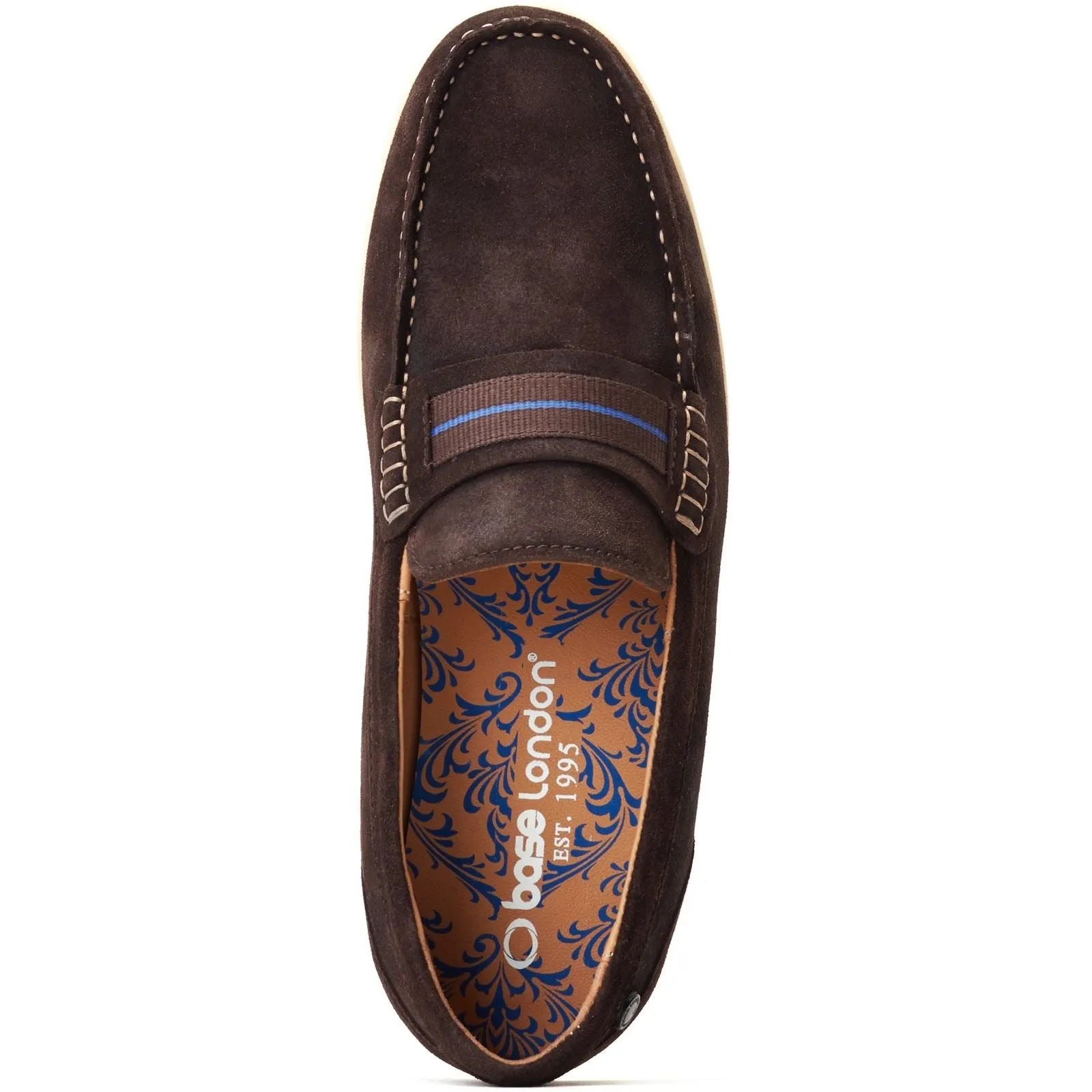 Base London Men's Drum Loafer in Burnt Brown