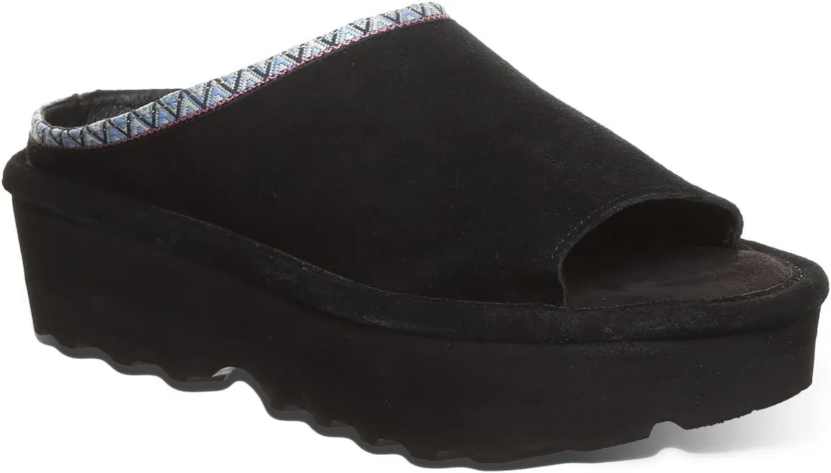 BEARPAW Women's Navigate Black Sandal Size 5