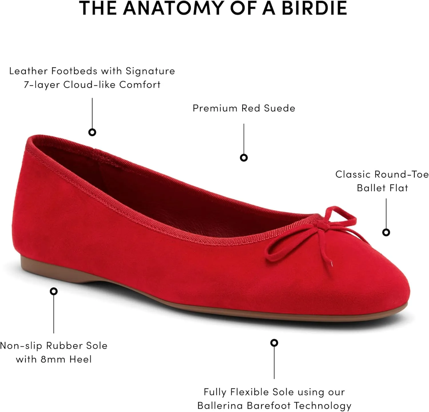 Birdies Women's Hummingbird, Ballet Flats