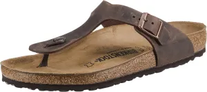 BIRKENSTOCK Gizeh Oiled Leather Habana Oiled Leather 39 (US Women's 8-8.5)