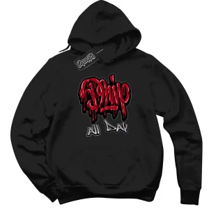 Black Metallic Reimagined 5s Sneaker Hoodie Drip All Day Graphic