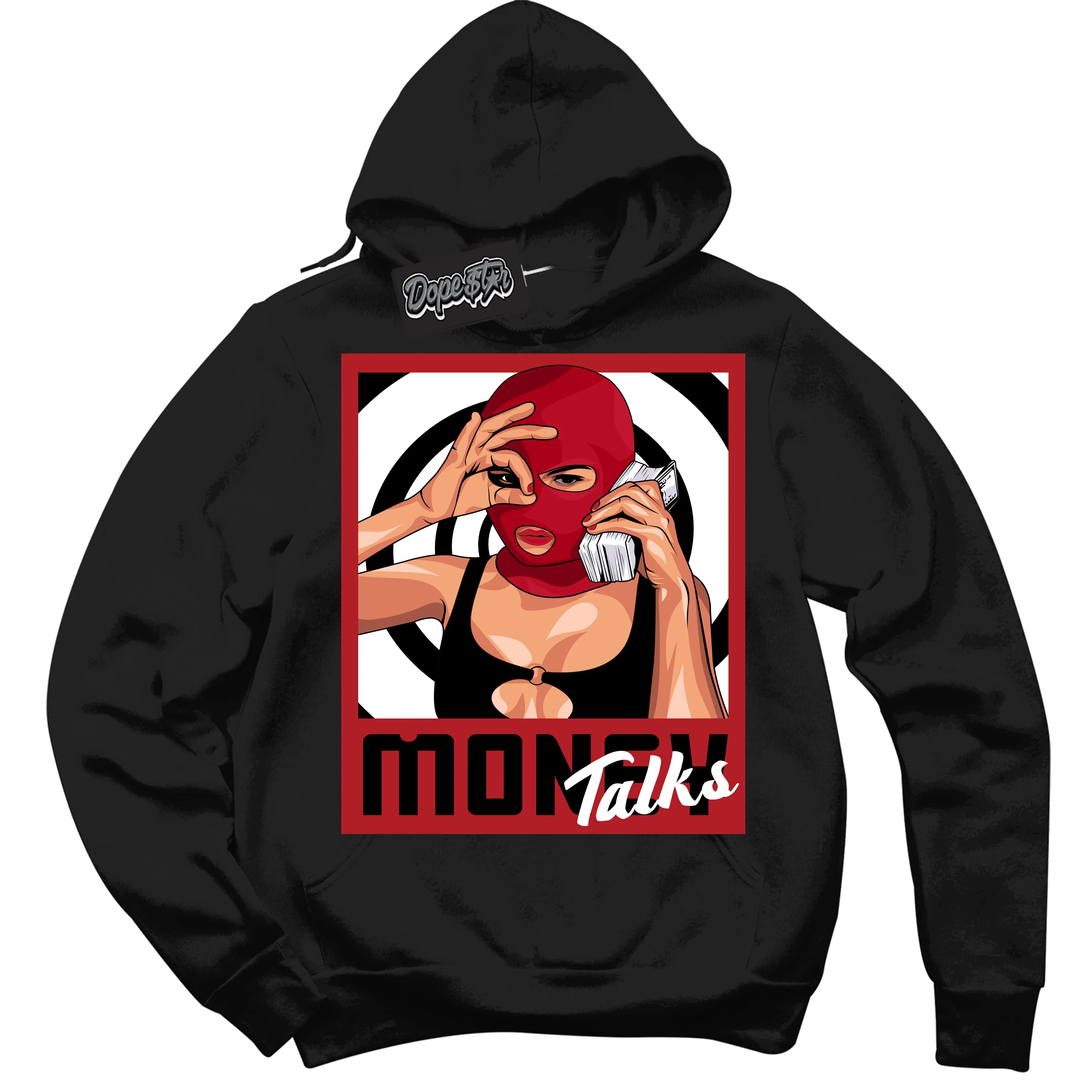 Black Toe Reimagined 1s Sneaker Hoodie Money Talks Graphic