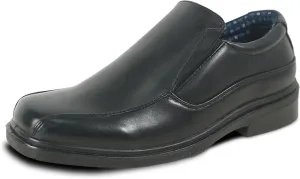bravo! Boy Classic Slip-on Loafer and Lace-up Oxford William Kid Dress Shoe School Uniform with Removable Insole and Square Toe Black Brown Black Patent