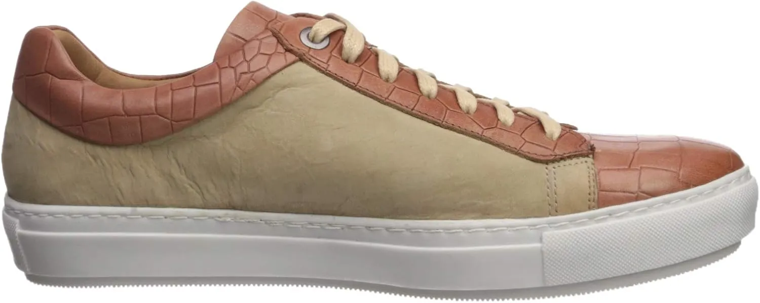 Brothers United Men's Leather Luxury Sophisticated Lace Up Sneaker