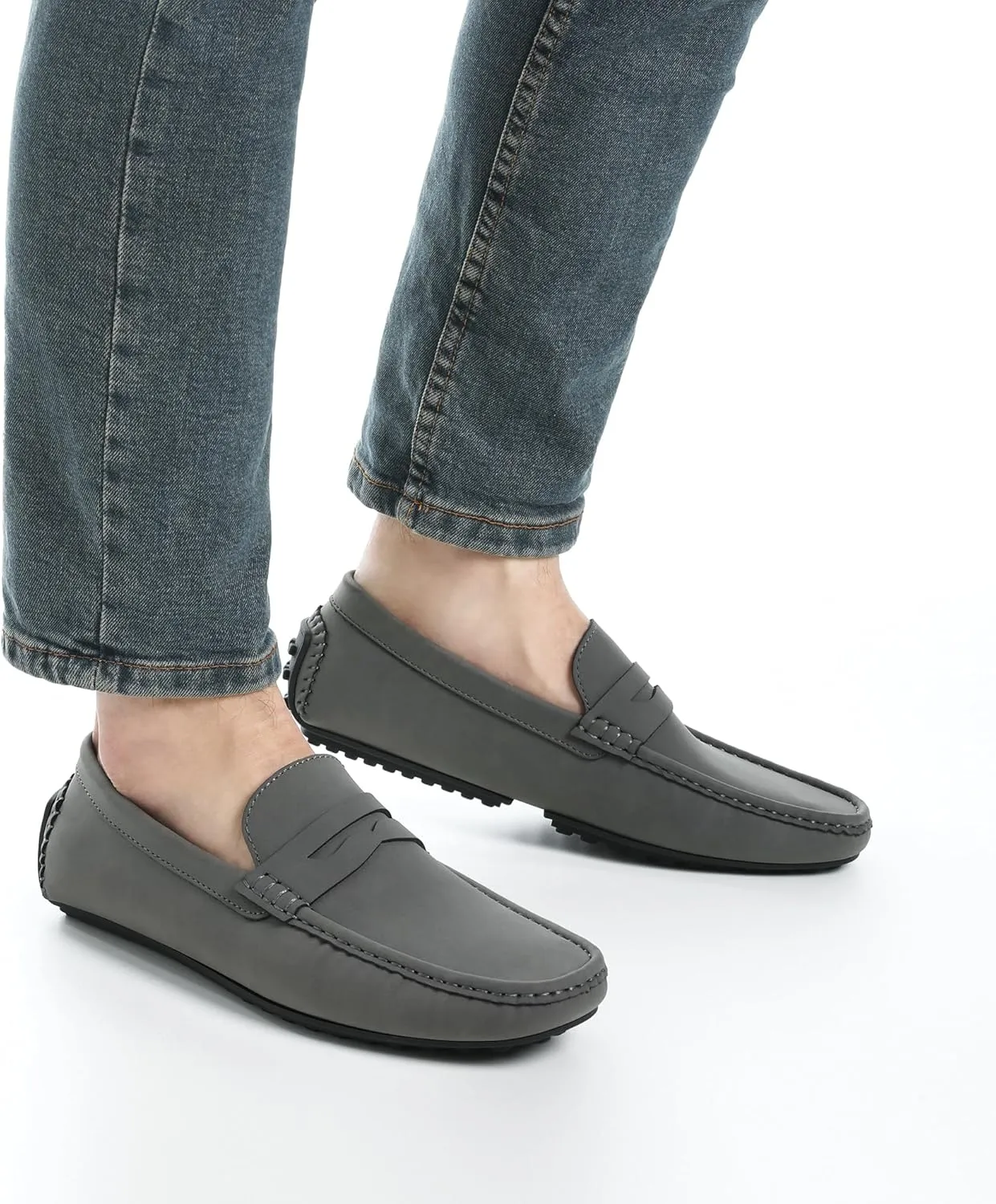 Bruno Marc Men's Slip-on Penny Loafer Suede Driving Shoes