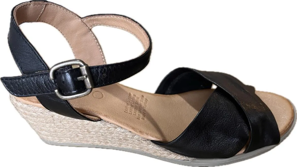 Bueno Margot Espadrille Wedge Black