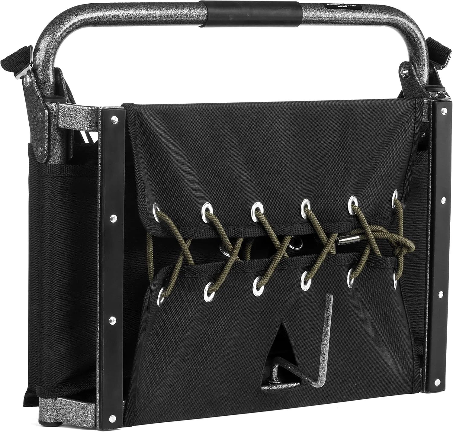 Cascade Mountain Tech Portable Folding Steel Stadium Seats for Bleachers , Grey, Regular - 17"
