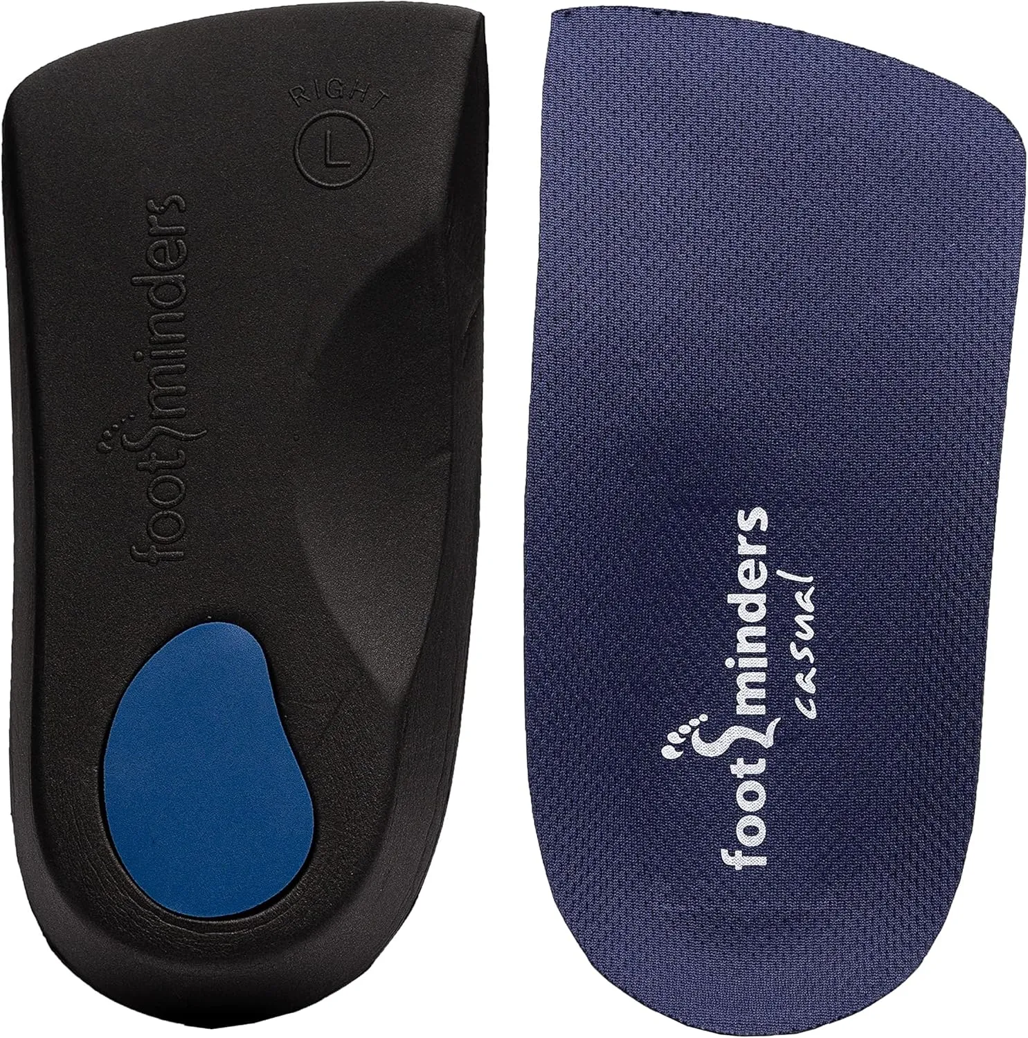 Casual Orthotic Arch Support Insoles for Dress Slip-On Shoes (Pair) (Medium: Men 7½ - 9 Women 8½ -10) - Relief for Foot Pain Due to Flat Feet/Low Arches and Plantar Fasciitis