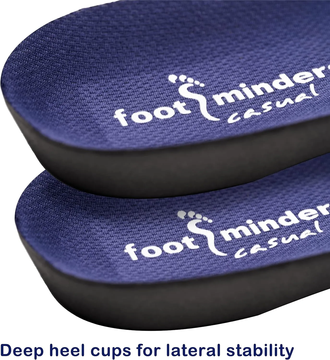 Casual Orthotic Arch Support Insoles for Dress Slip-On Shoes (Pair) (Medium: Men 7½ - 9 Women 8½ -10) - Relief for Foot Pain Due to Flat Feet/Low Arches and Plantar Fasciitis