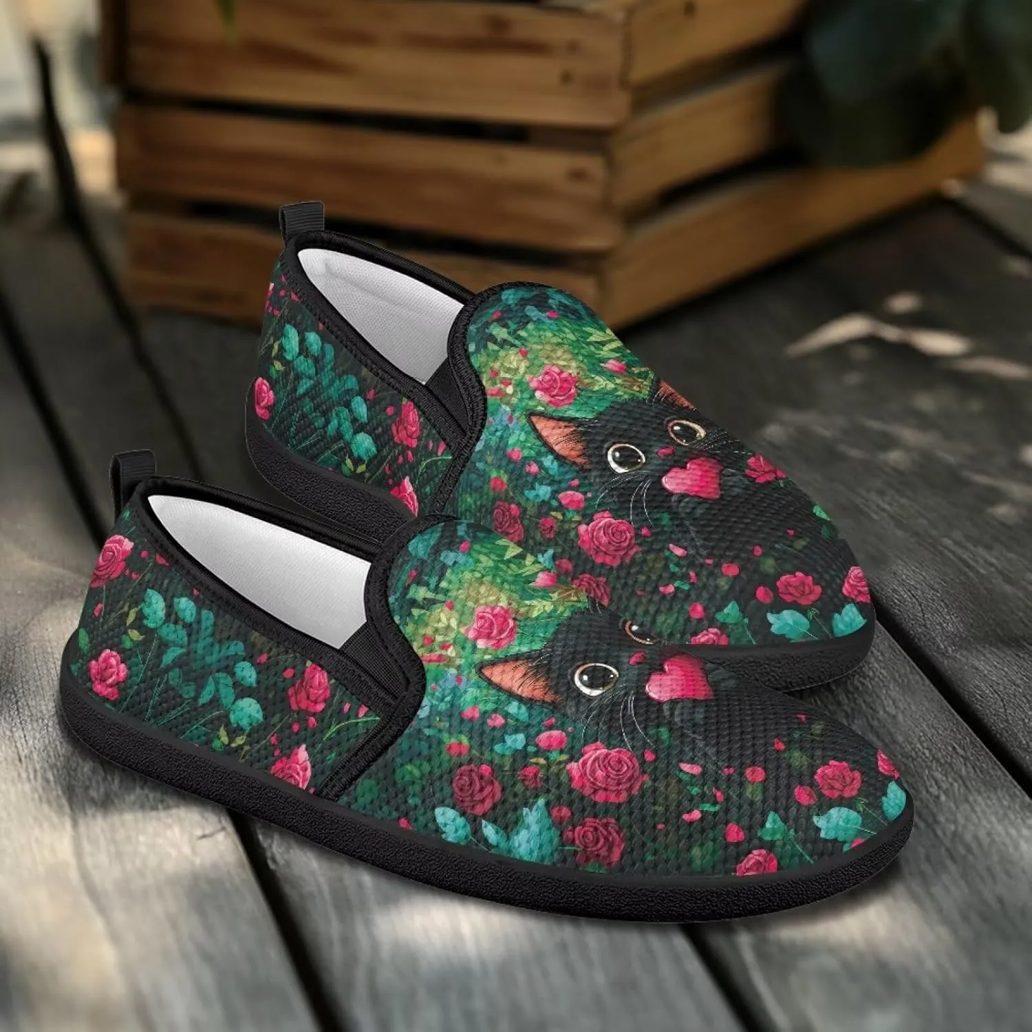 Casual Shoes for Women Comfort Low top Loafer Slip-On Ladies Soft Travel Shoes Lightweight Flats Classic Walking Shoes SizeUS 6-11