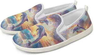 chaqlin Loafers for Women Flat Drop in Low Top Clipper Slip On Beach Travel Comfy Tennis Shoes Fashion Dress Loafers