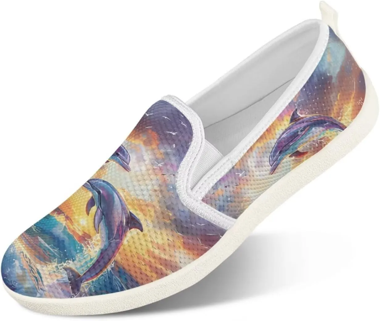 chaqlin Loafers for Women Flat Drop in Low Top Clipper Slip On Beach Travel Comfy Tennis Shoes Fashion Dress Loafers