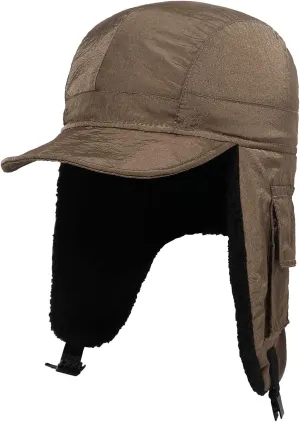 Clakllie Winter Trapper Hat Trooper Hats Earflap Cold Weather Aviator Hats Ushanka Russian Hat with Visor Military Cap