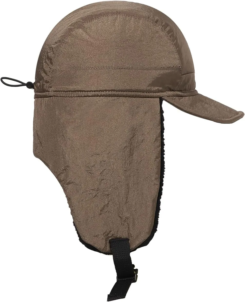 Clakllie Winter Trapper Hat Trooper Hats Earflap Cold Weather Aviator Hats Ushanka Russian Hat with Visor Military Cap