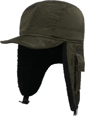 Clakllie Winter Trapper Hat Trooper Hats Earflap Cold Weather Aviator Hats Ushanka Russian Hat with Visor Military Cap