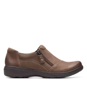 Clarks Women's Carleigh Ray Taupe Nubuck 26175056