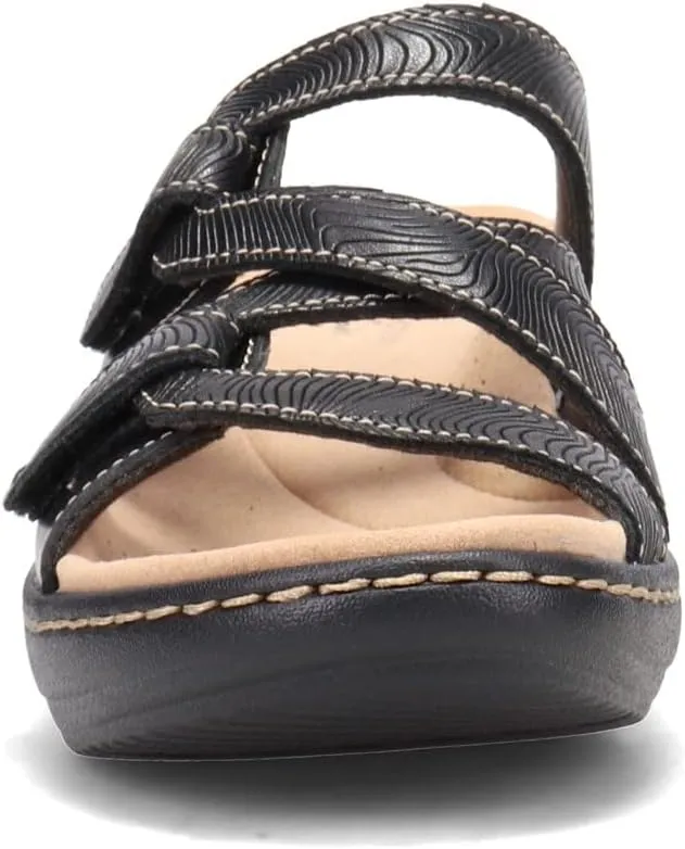 Clarks Women's Merliah Karli Sandal, Black, 7.5