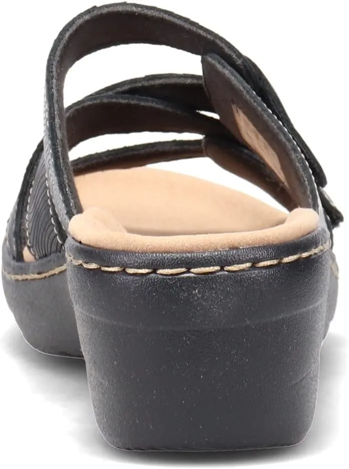 Clarks Women's Merliah Karli Sandal, Black, 7.5