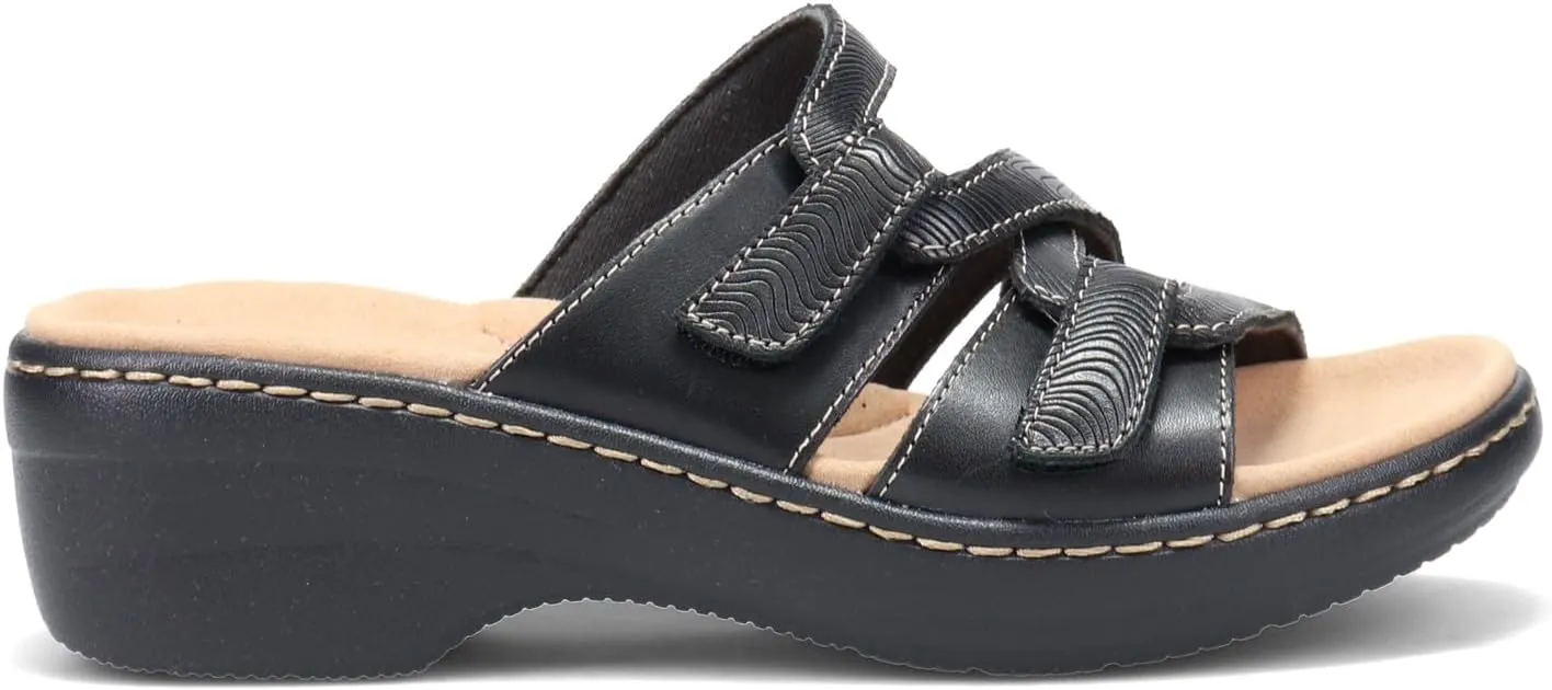 Clarks Women's Merliah Karli Sandal, Black, 7.5