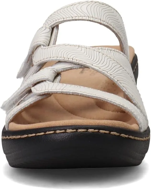 Clarks Women's Merliah Karli Sandal, White, 7.5