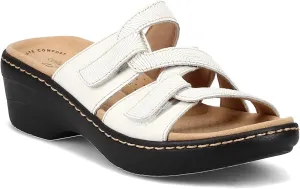 Clarks Women's Merliah Karli Sandal, White, 7.5
