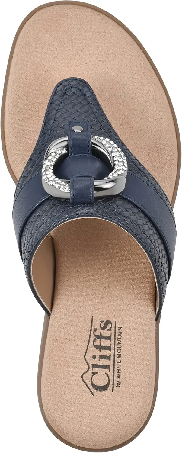 CLIFFS BY WHITE MOUNTAIN Women's Benedict Mini Wedge Sandal
