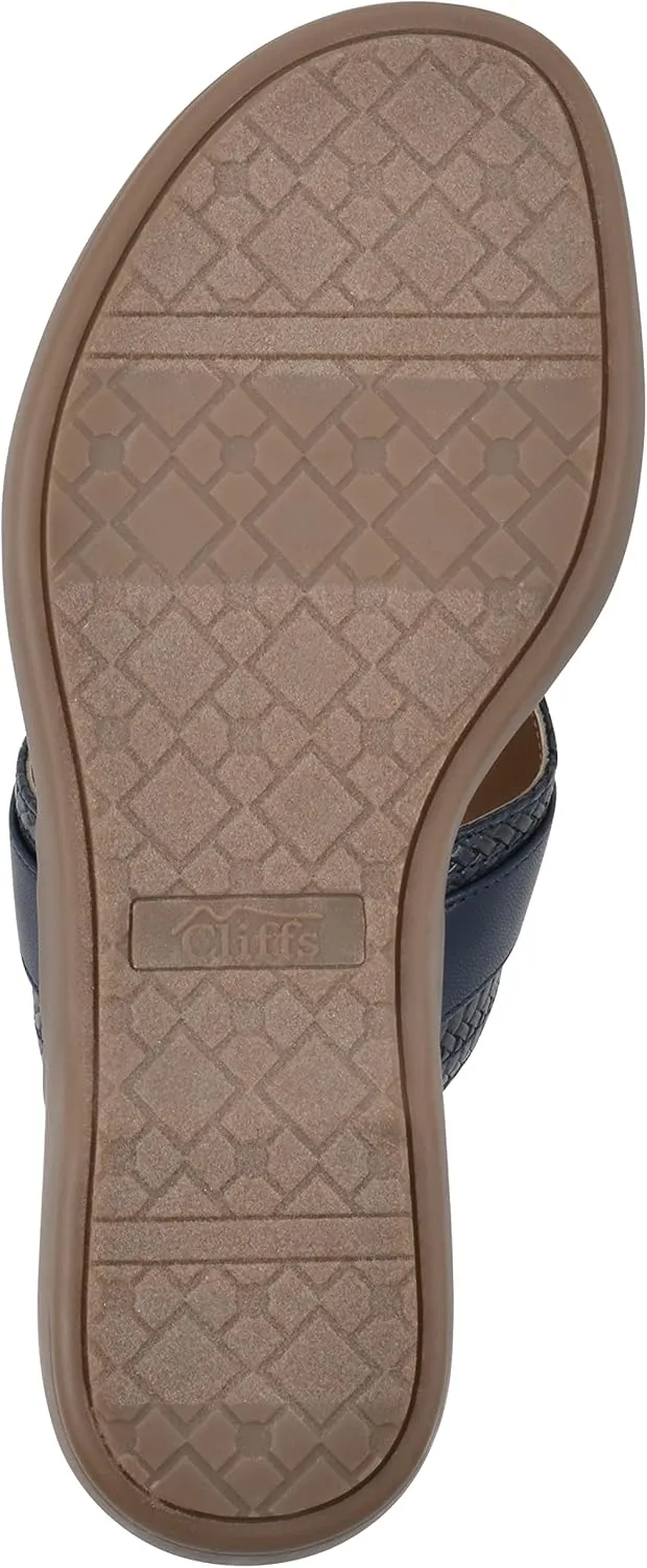 CLIFFS BY WHITE MOUNTAIN Women's Benedict Mini Wedge Sandal