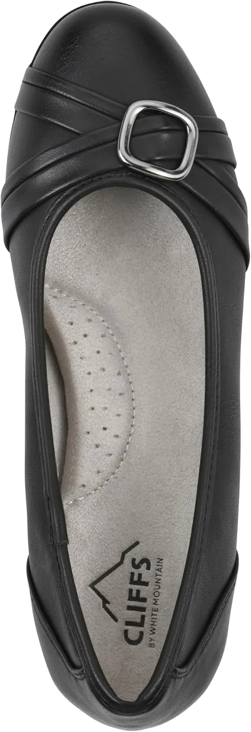 CLIFFS BY WHITE MOUNTAIN Women's Calming Cushioned Ballet Flat